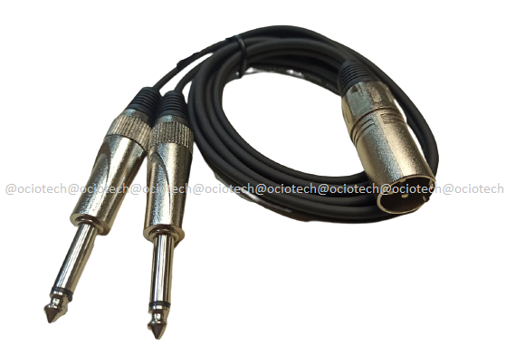 Cable pro XLR macho a plug x 2 (GR1046)