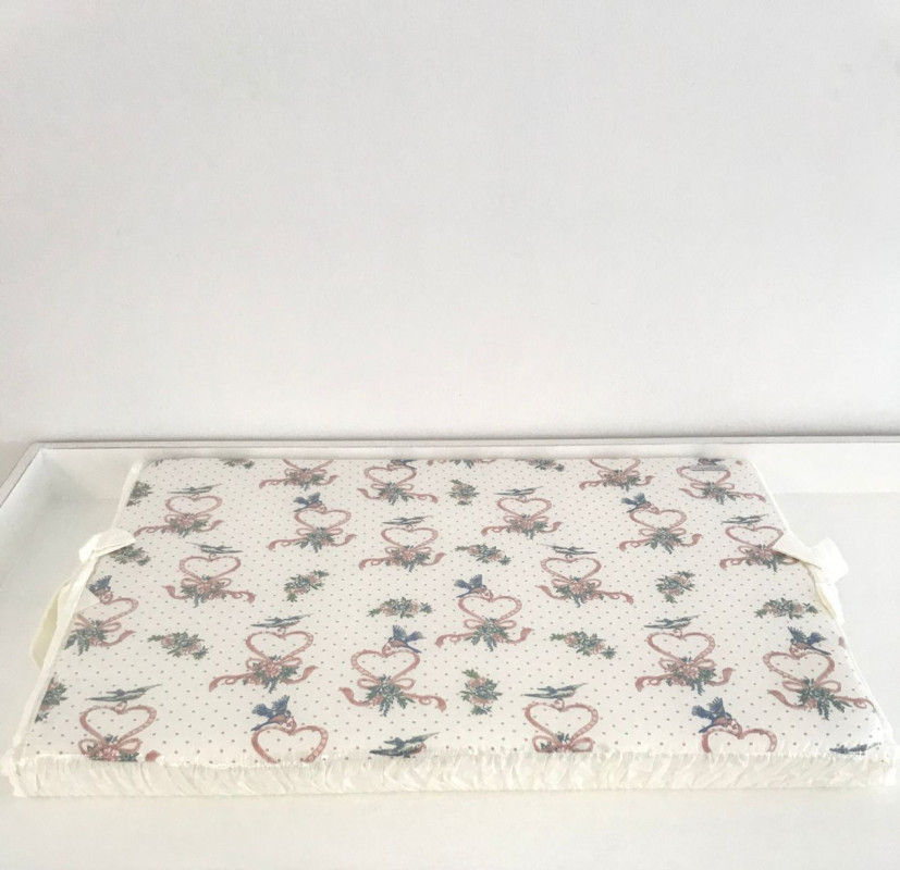 Colchoneta cambiador basico floral pajaros