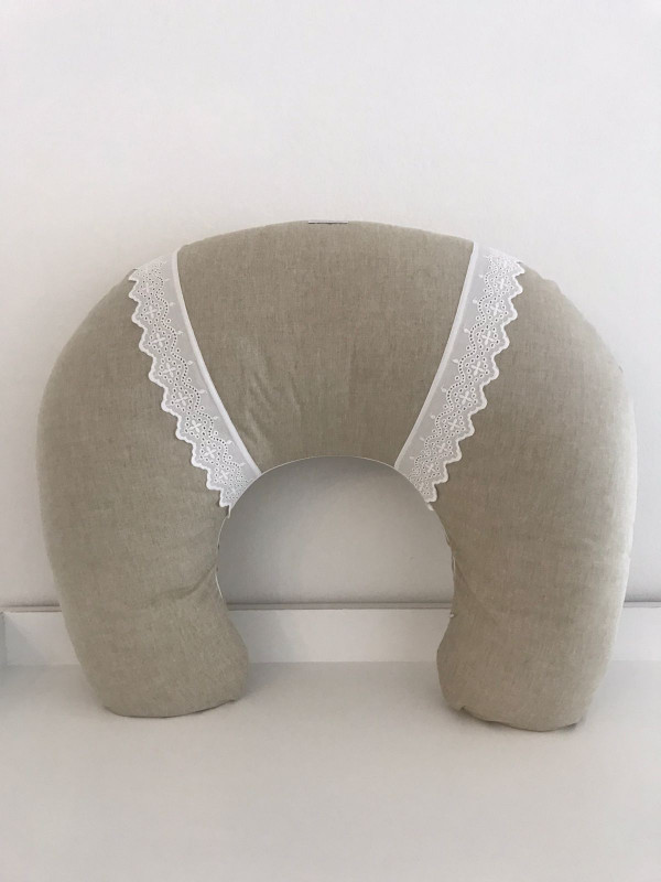 Almohadon de lactancia bord. Ingles mescla