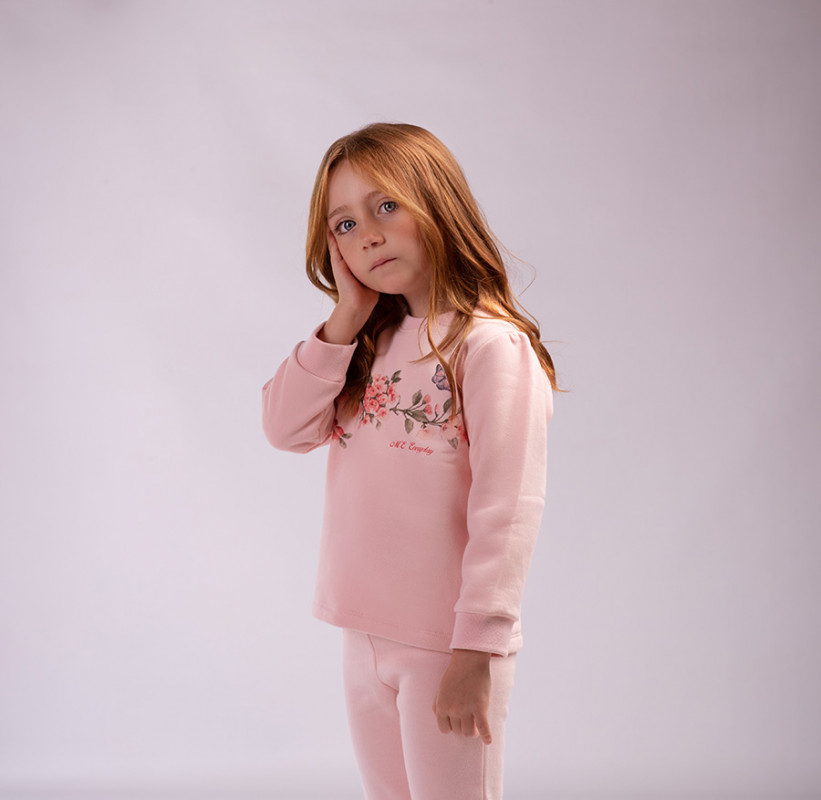 buzo estamp flores y colibri