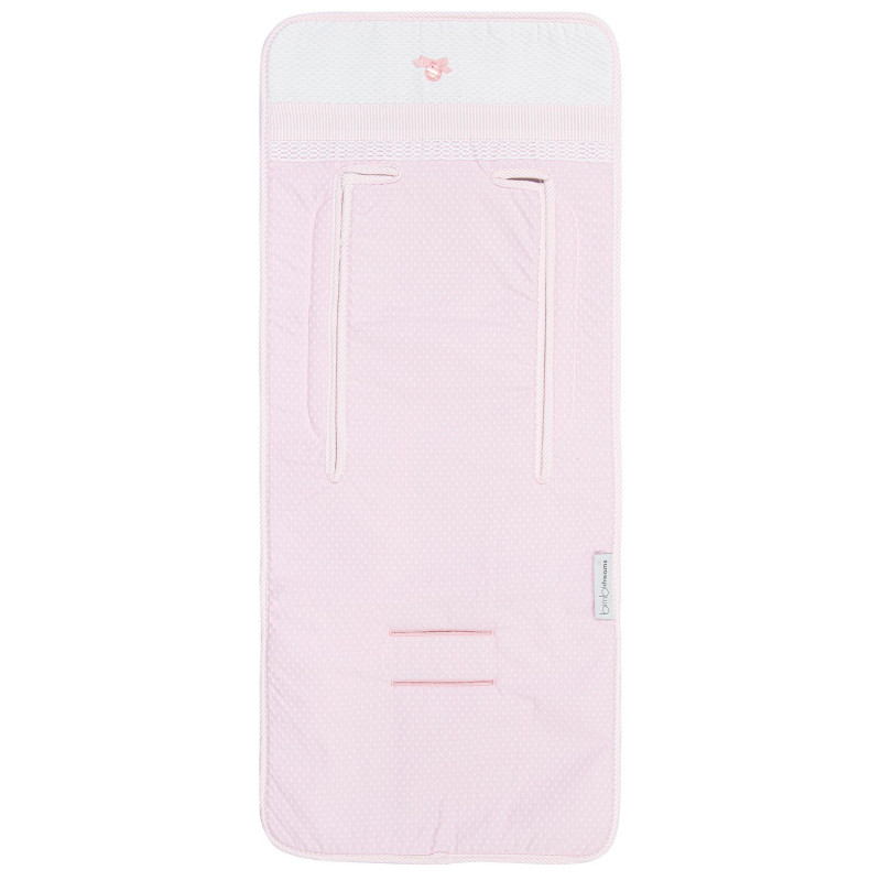 colchoneta para carrito venecia b/rosa