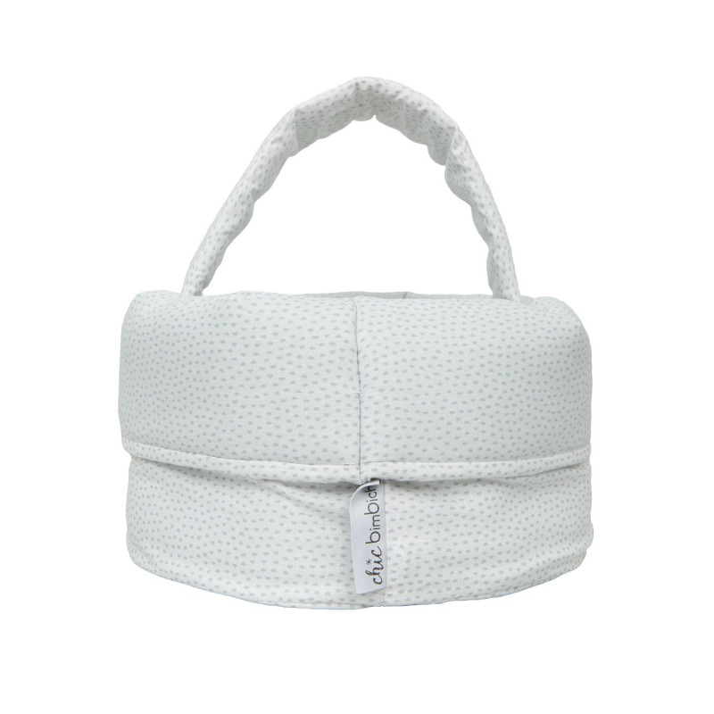 cesta botellero lunas b/gris