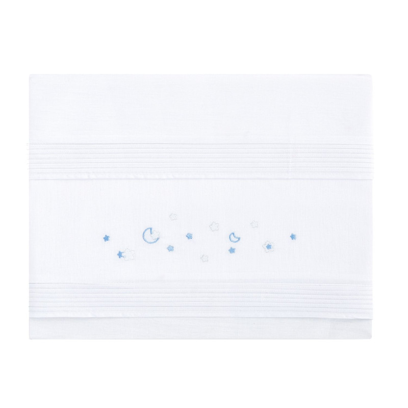 sabana mini cuna lorzas b/azul