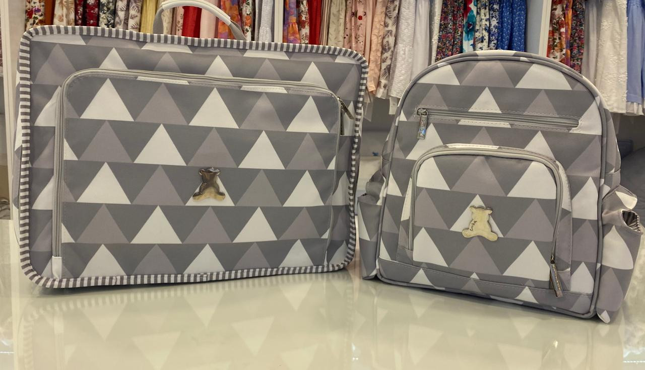 valija vintage nordica cuna cinza