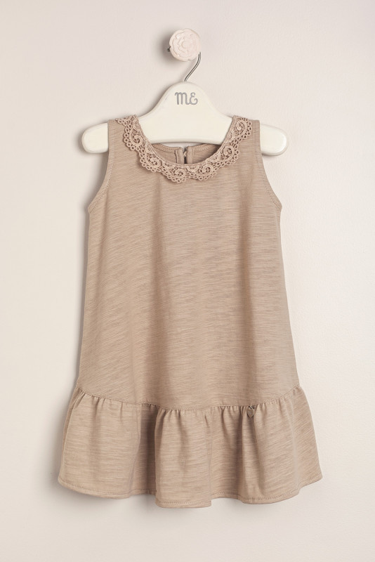 vestido con guipure coline