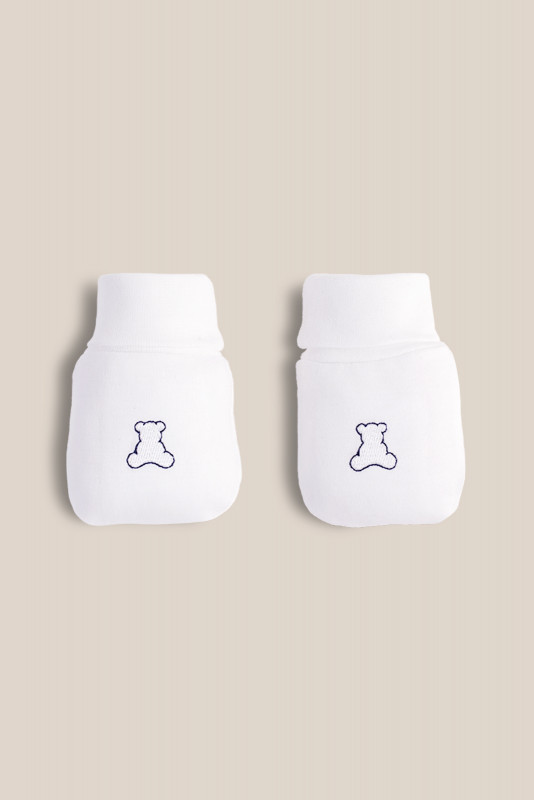 mitones logo blanco/az