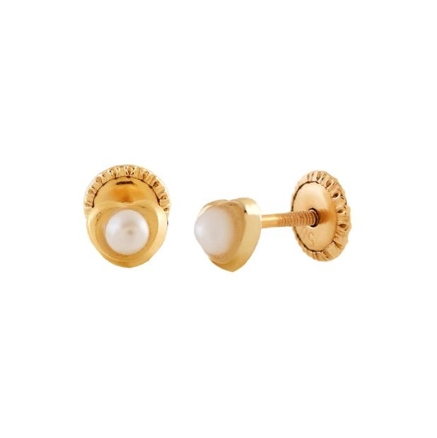 earrings heart pearl sol