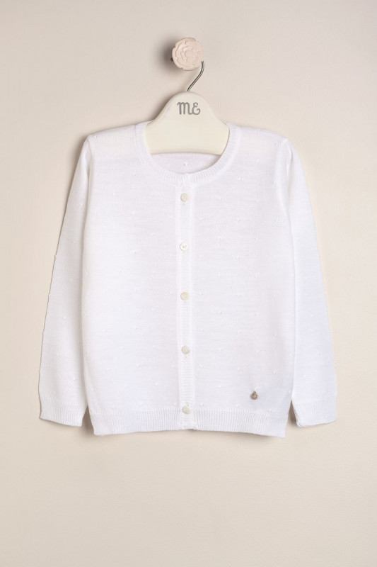 saco con motitas blanco