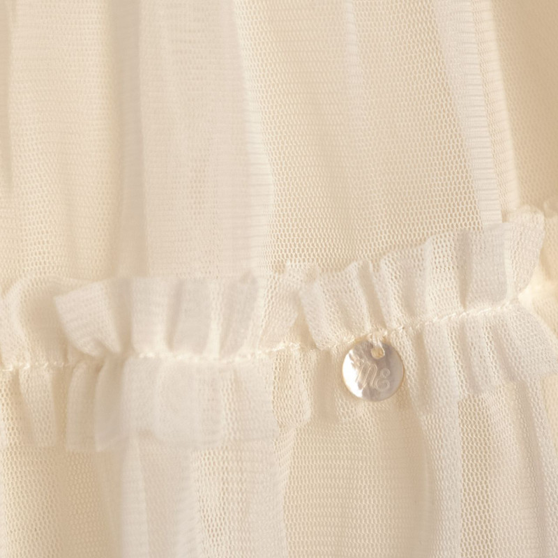 vestido de tul con volados meryl