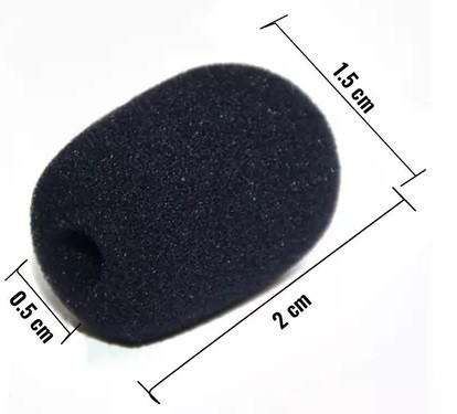 Espuma antipop para micr贸fono solapero Espuma antipop para micr贸fono solapero