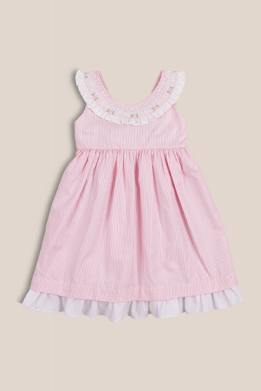 solera smock rayas rosa