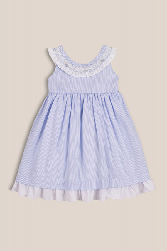 solera smock rayas celeste