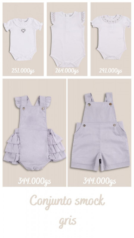 body manga smock gris