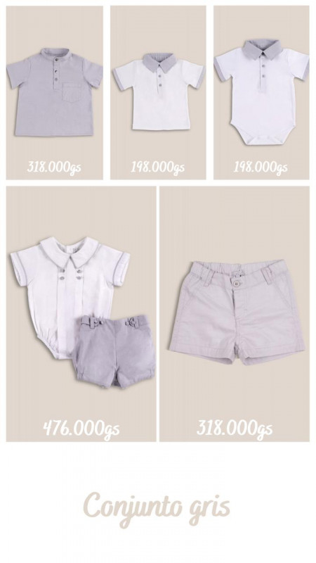 jardinera unisex gris