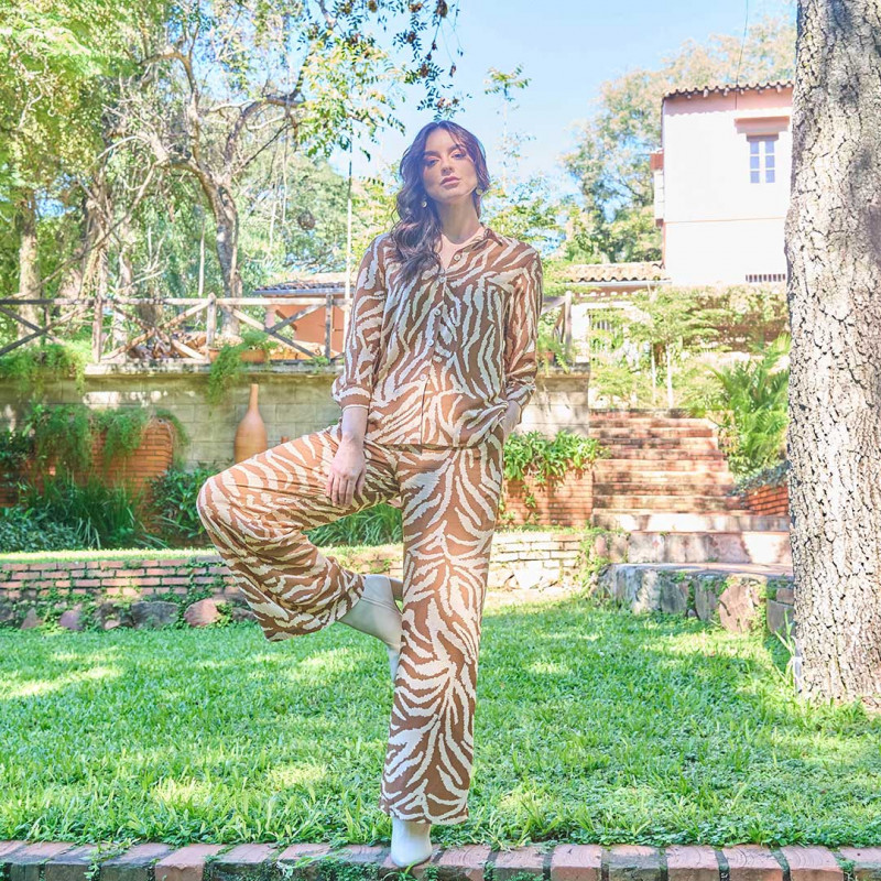 Camisa M 3/4 Estampada Cod.7240090