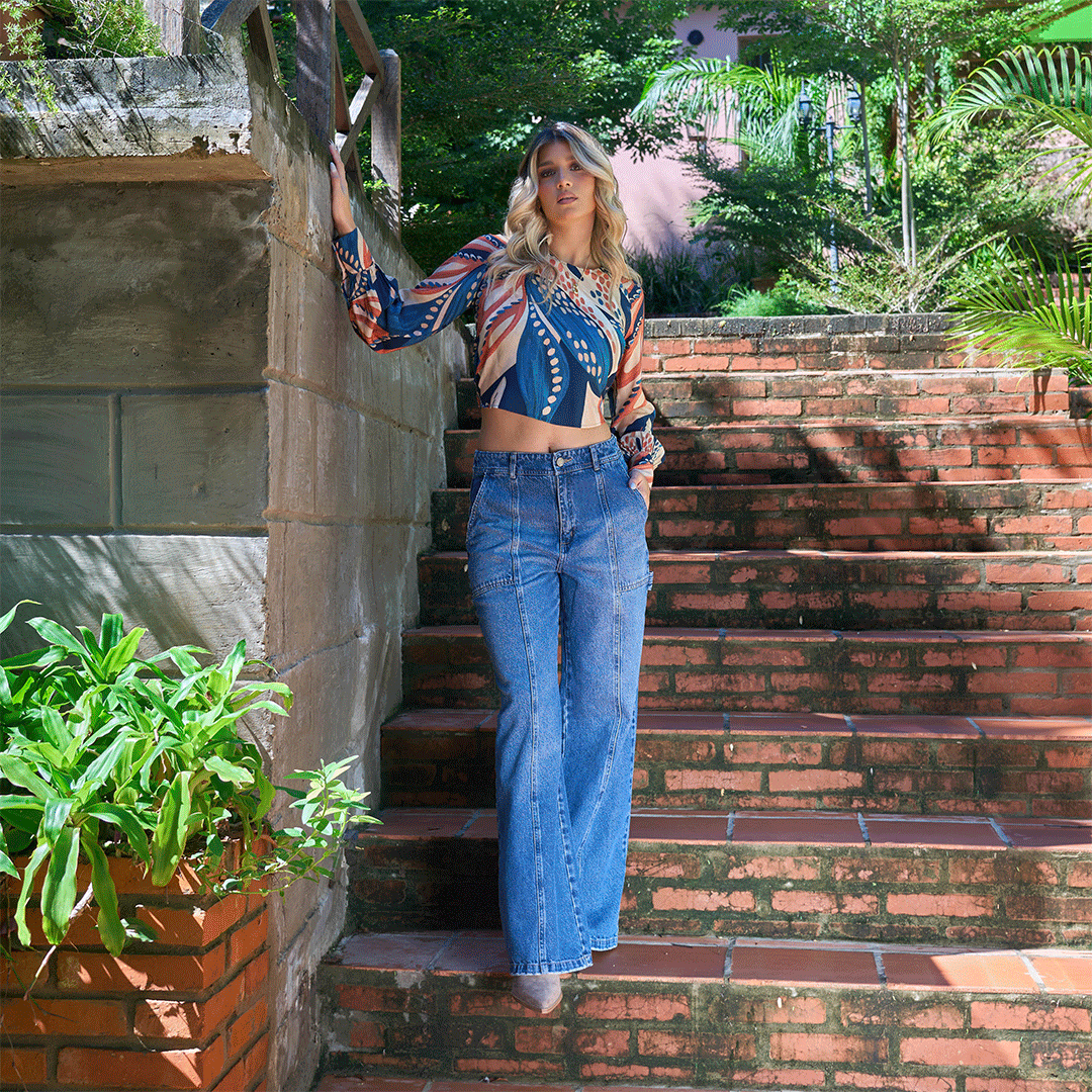 Wide Leg Jeans Cod.1240127