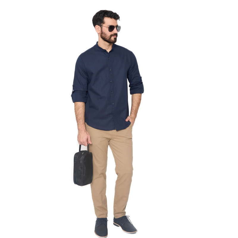 Camisa Caballero Cuello Mao Cod.7240113