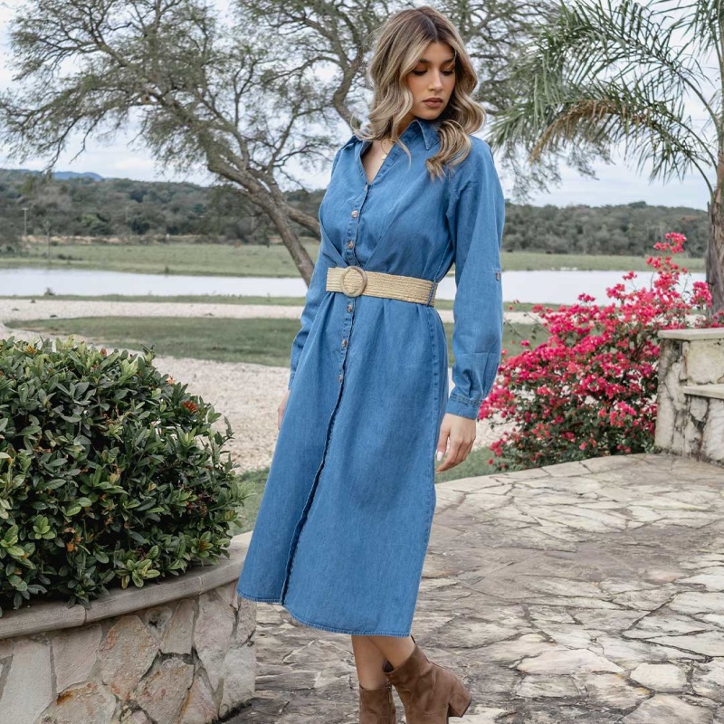 Vestido Midi Jeans Cod.1240199