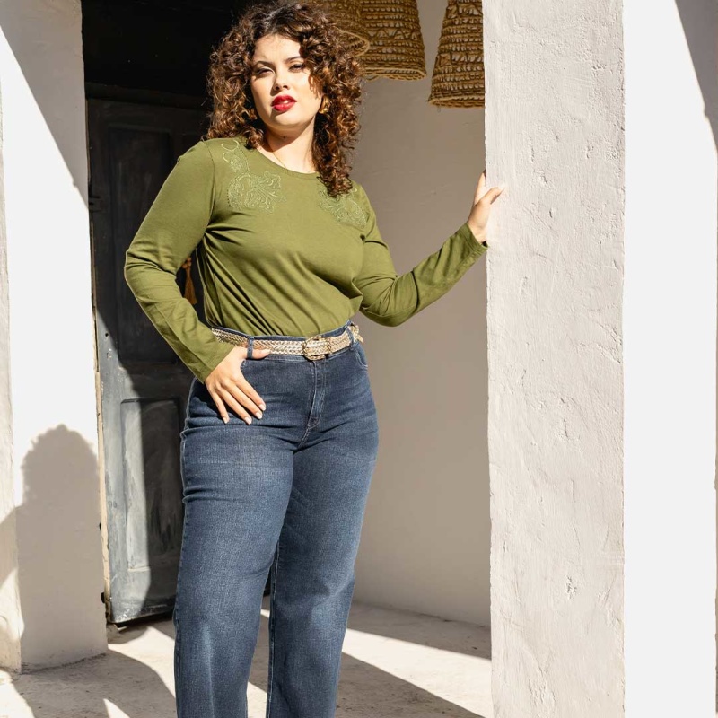 Remera M/L C/Bordado Cod.224307