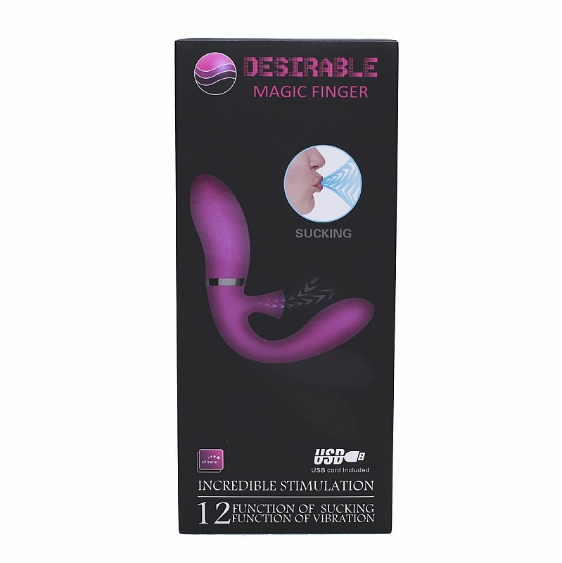 VIBRADOR DE PUNTO G Y CLITORIS - MAGIC FINGER - FUNCIÓN DE SUCCIÓN - SI