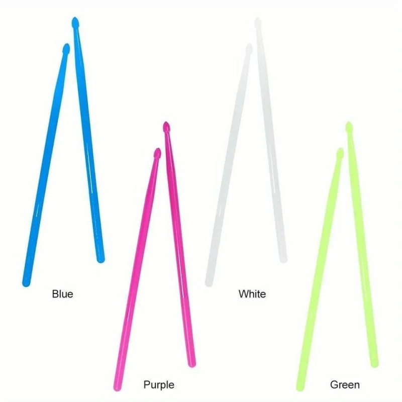 Palillos para batería que brillan en la oscuridad Palillos para batería que brillan en la oscuridad