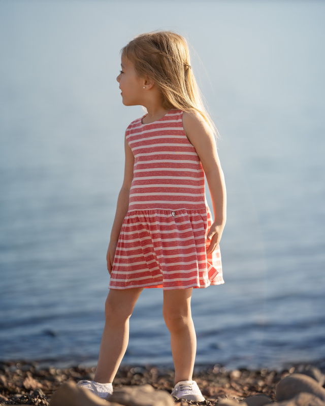 vestido rayado alessia