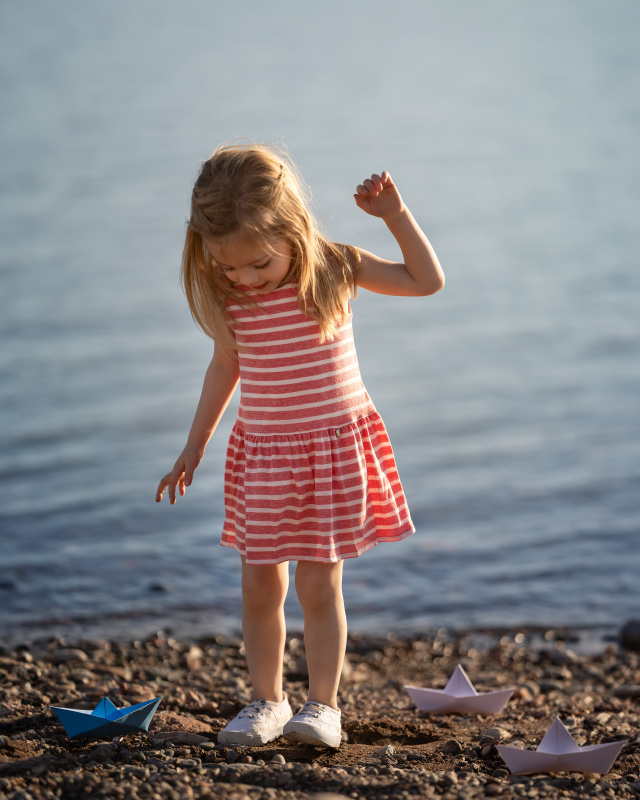 vestido rayado alessia