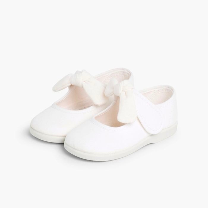 mercedita lona velcro angelito blanco