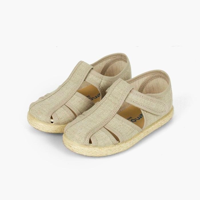 pepito sandalia lona y yute natural