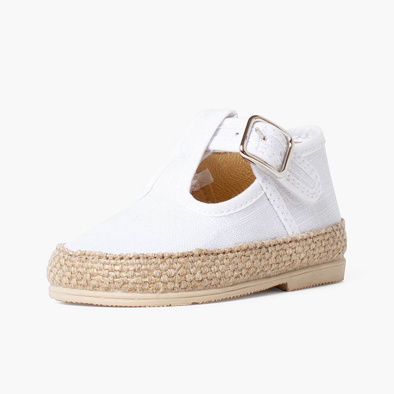 pepito bebe lino yute hebilla blanco