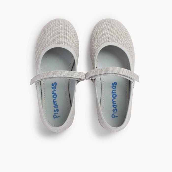 mercedita niña lino velcro perla