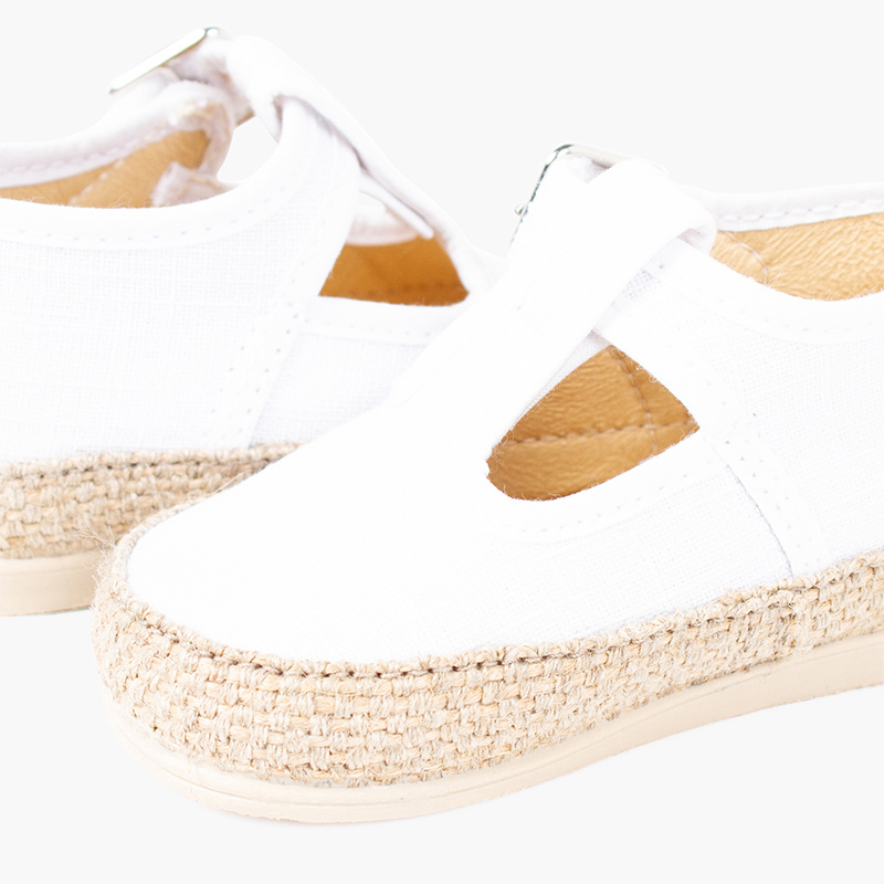 pepito bebe lino yute hebilla blanco