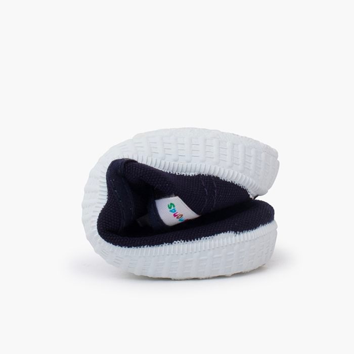 zapatillas niño de cordones marino