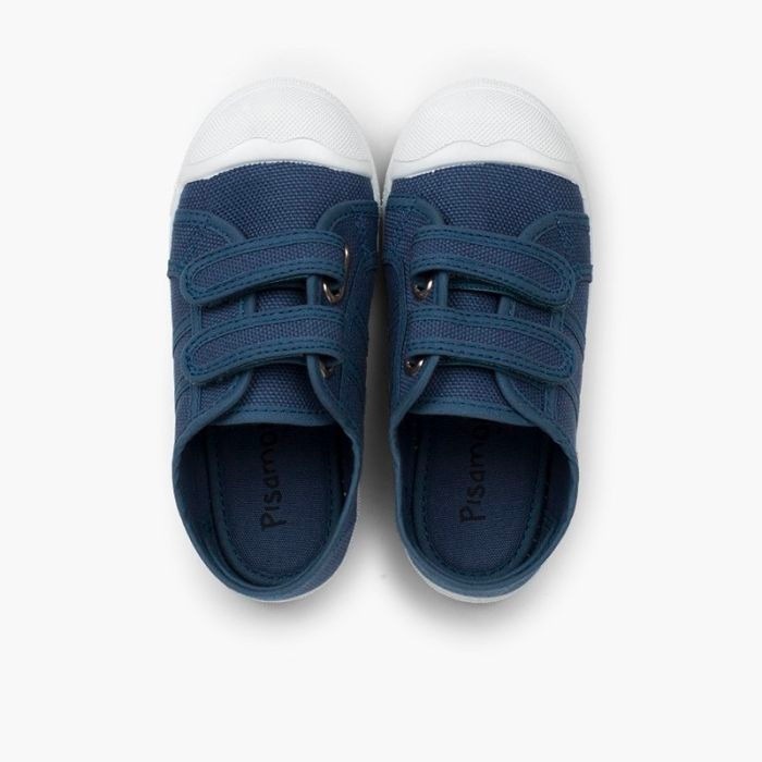 zapatillas lino lona velcro jeans