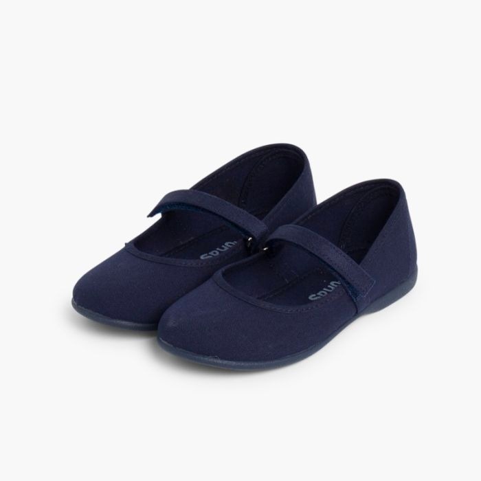 mercedita niña velcro marino