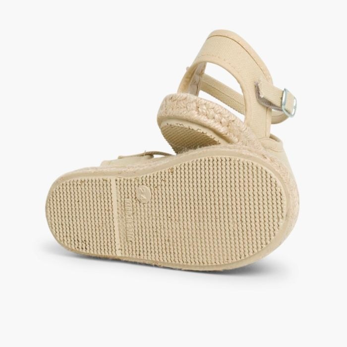 alpargatas para niñas con hebilla arena