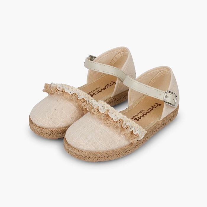 alpargata hebilla puntilla y yute crudo