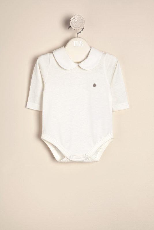 body algodon cuello anto crudo