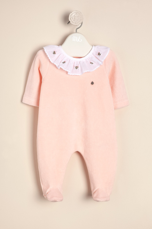 enterito plush cuello bord oli rosa