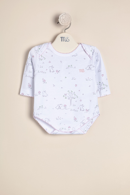 body estampado amis bco/rosa