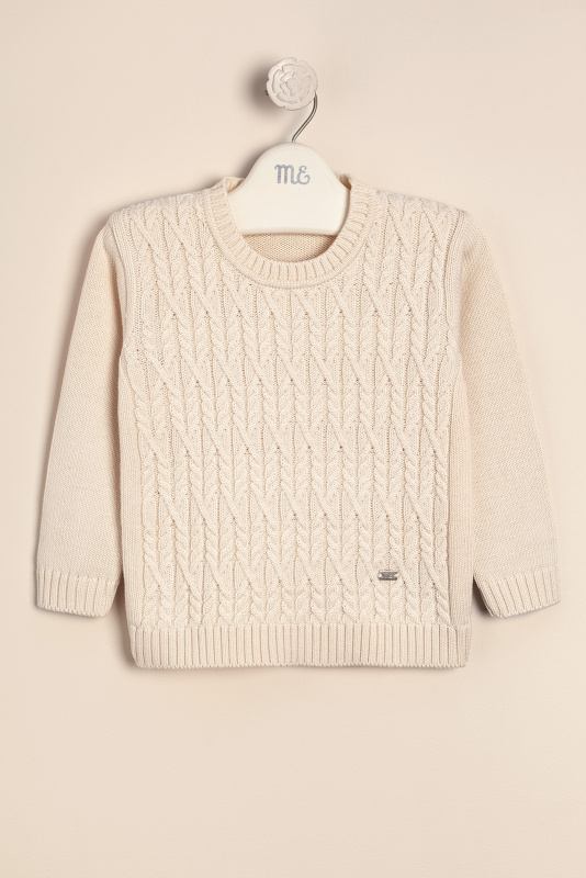 sweater trenzas rombos vita crudo