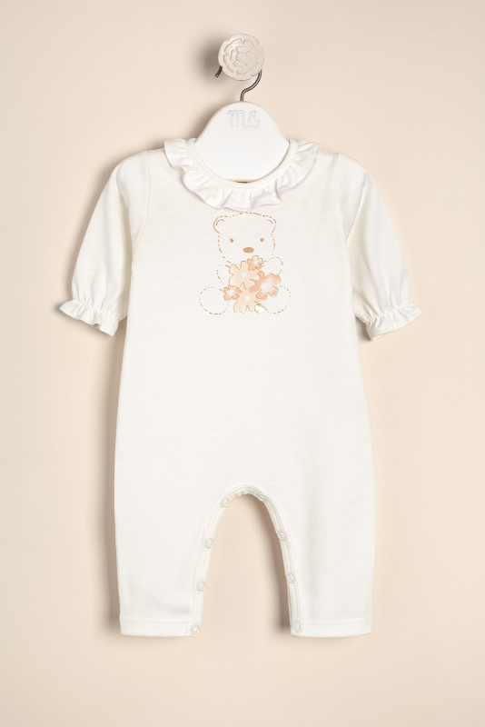 enterito cuello estampado oso crudo