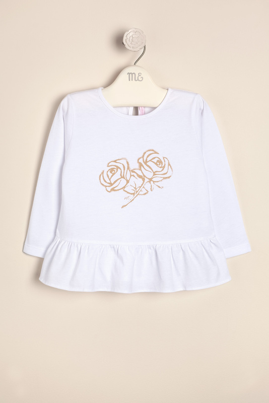 remera estamp dos rosas bl