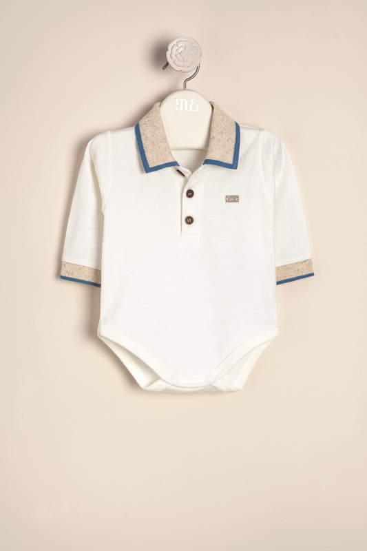 body polito cuello tejido agus crudo