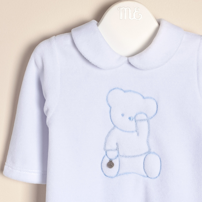 enterito plush bord osito bco/cel