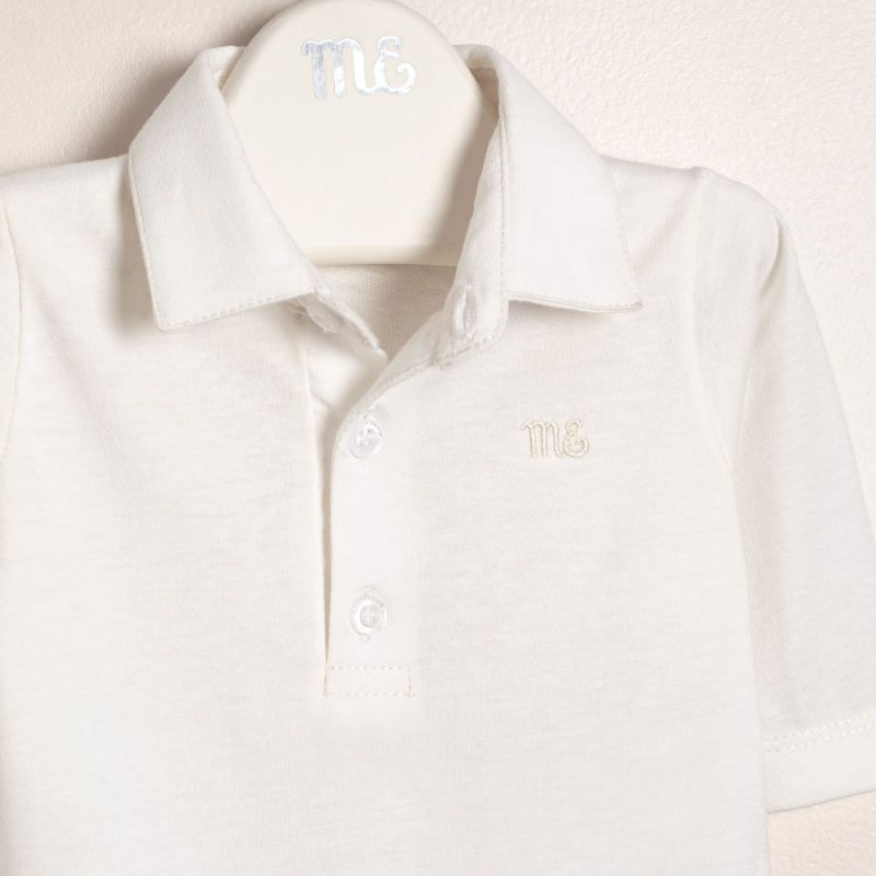 body polito con logo mick crudo