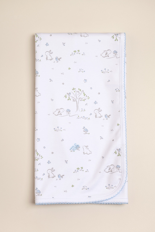 manta estampada amis bco/cel