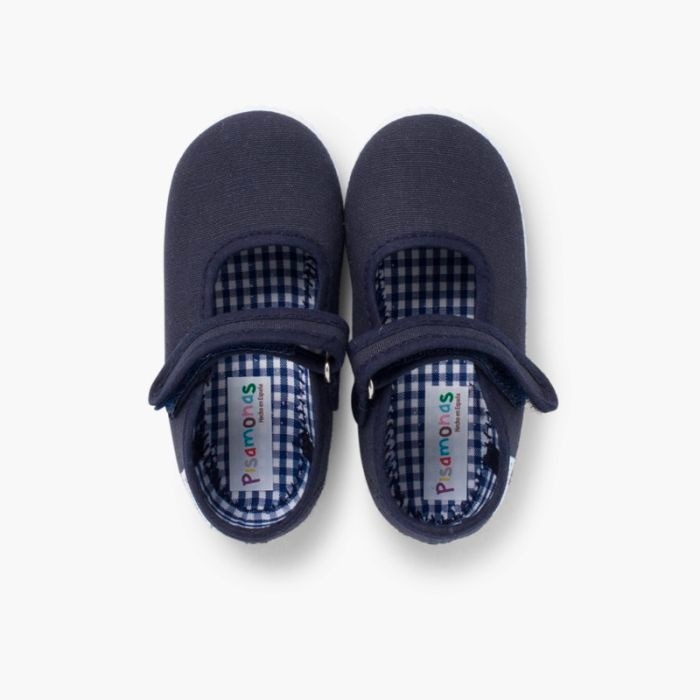 mercedita niña velcro zapatilla marino