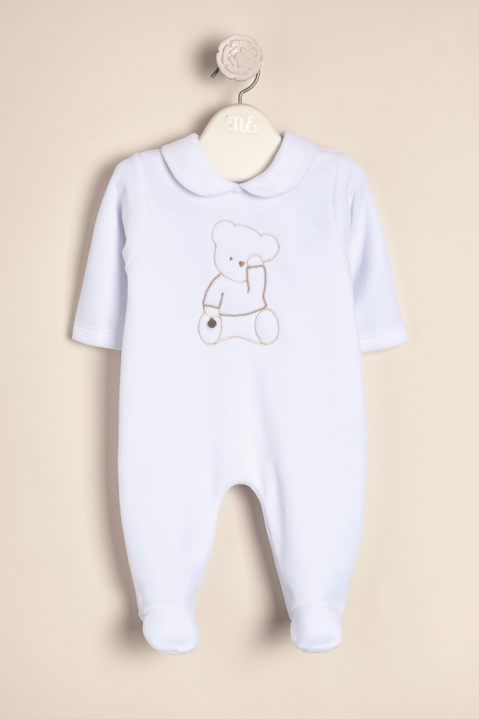 enterito plush bord osito bco/gris