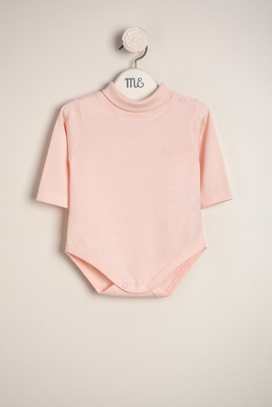 body alg polera media logo rosa